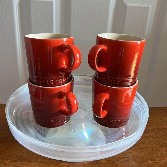 Le Creuset Cerise Espresso Mug Set of 4 - Picture 11 of 13